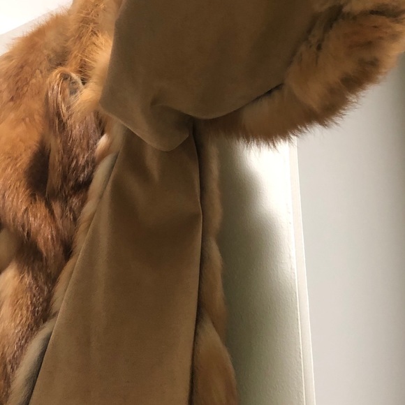 Women’s Red Fox Fur Jacket & velcro headband - Picture 3 of 9